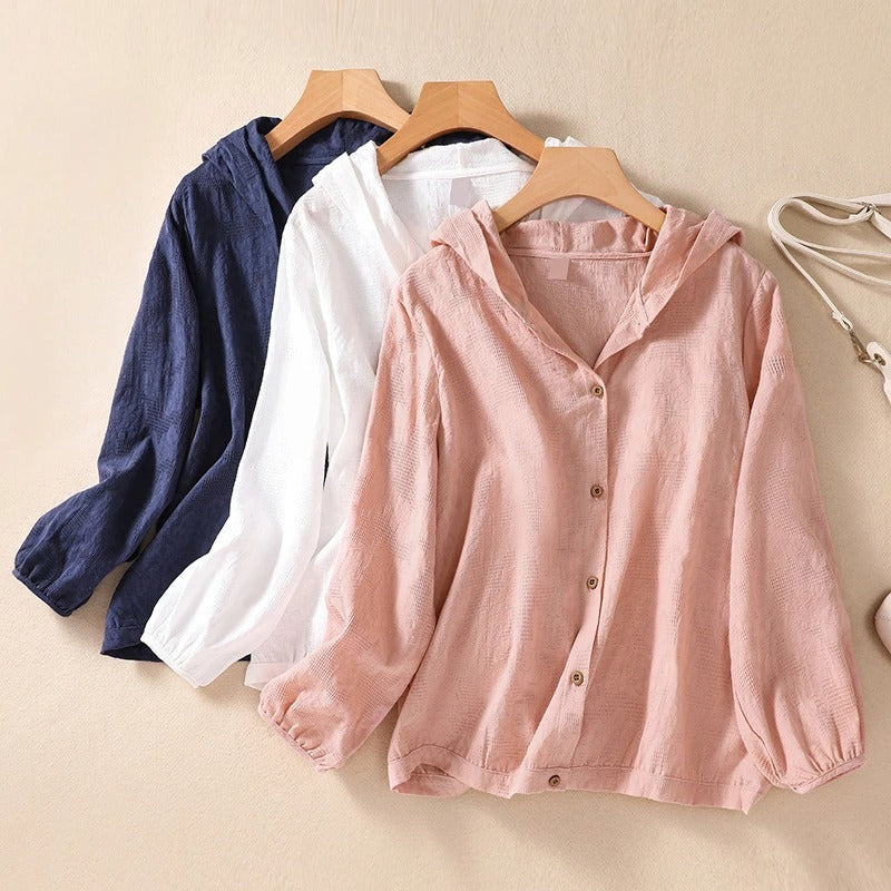 VERA LINEN HOODIE