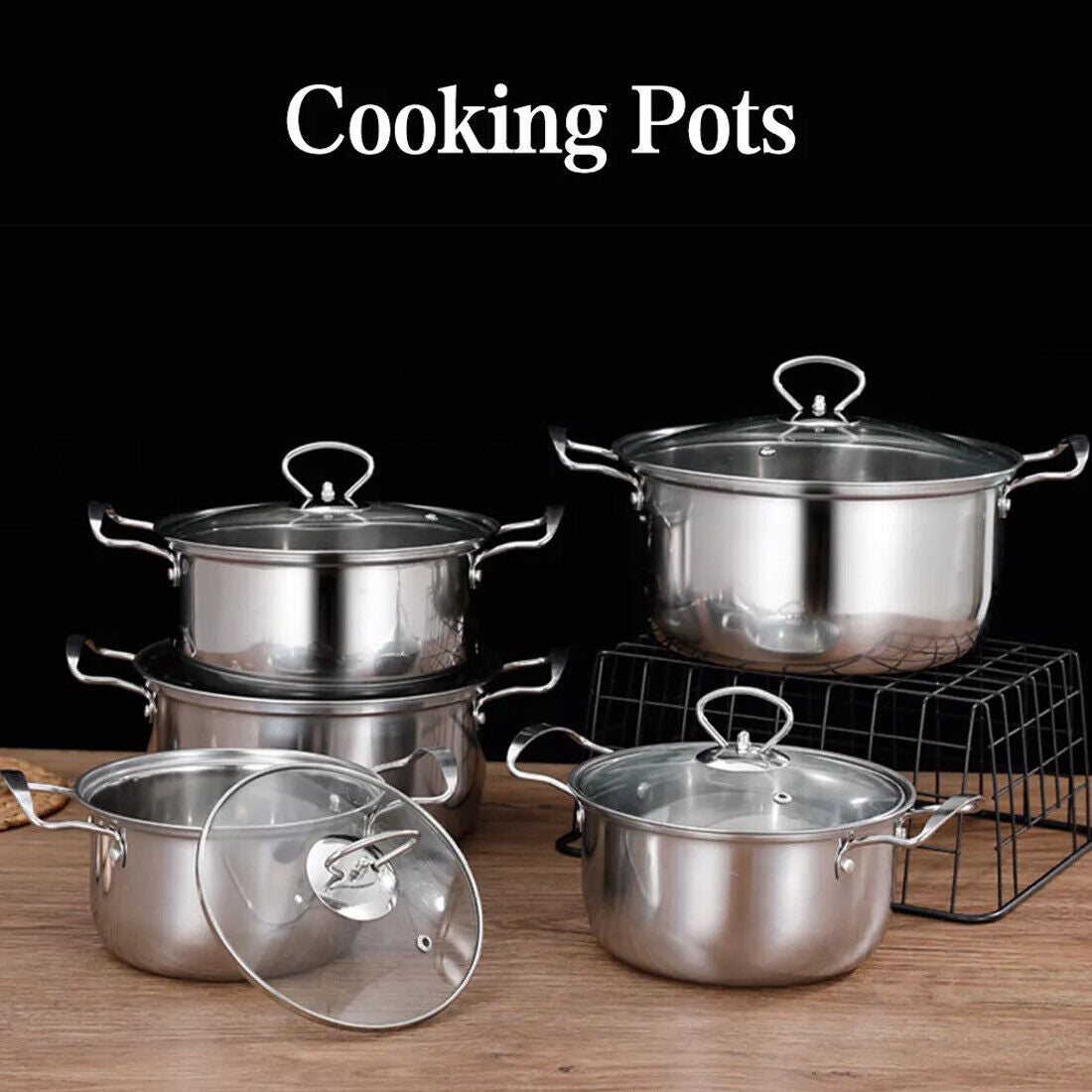 Stainless Steel 11-Piece Cookware Set