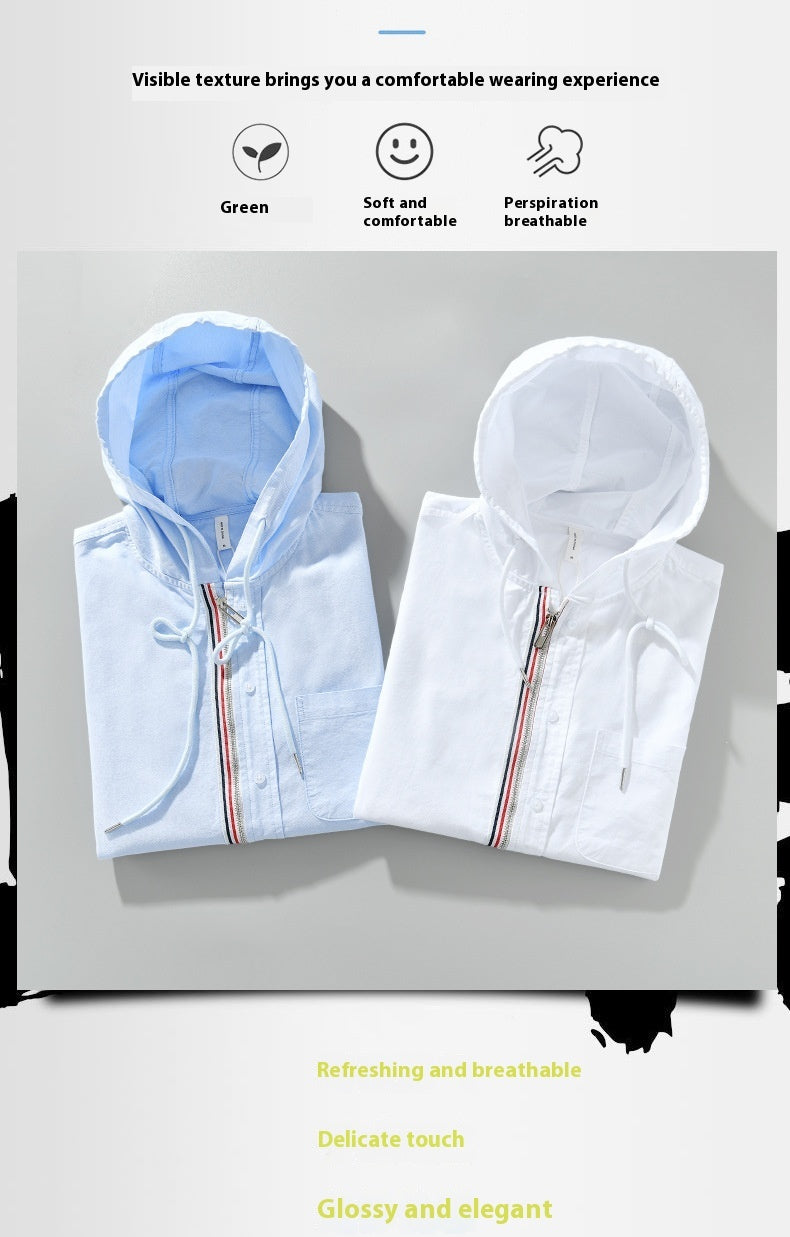 JAMES LINEN HOODIE