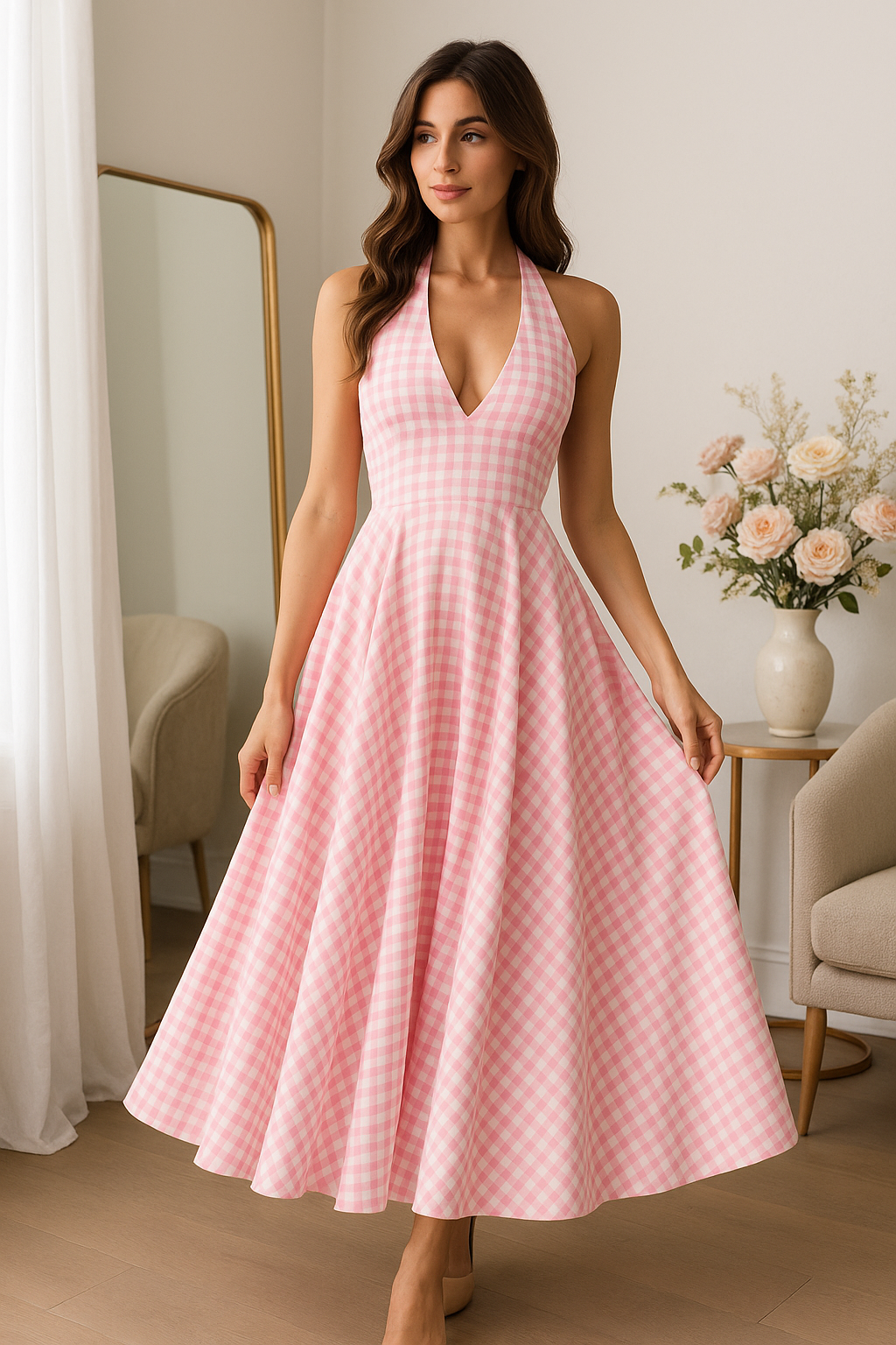 Elowen Grace Plaid Dress
