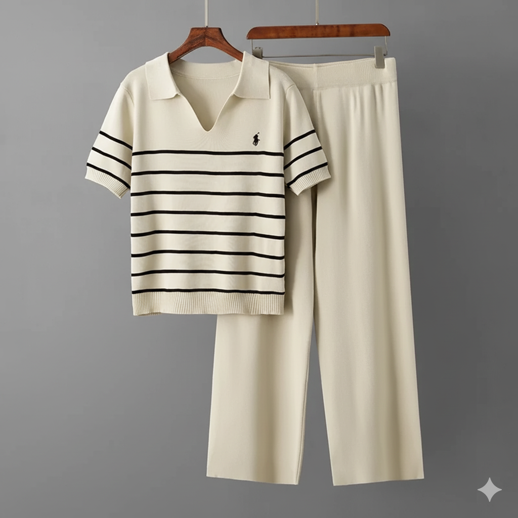 OLIVIA STRIPED KNIT SET