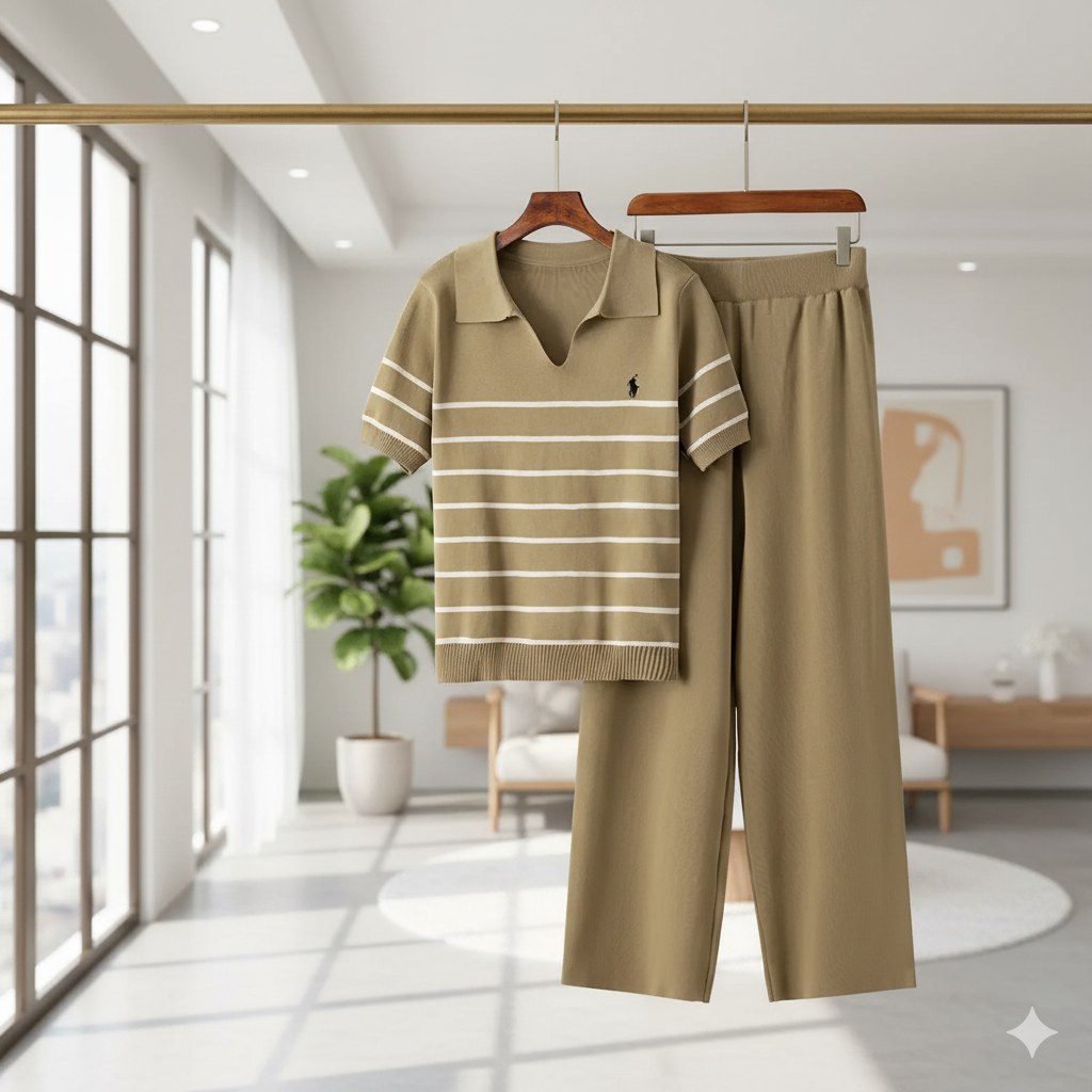 OLIVIA STRIPED KNIT SET