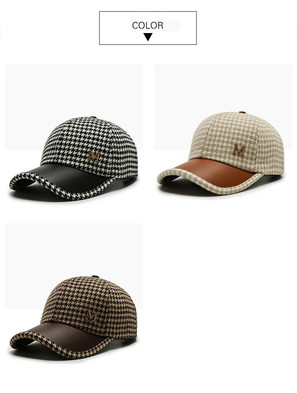 Evelyn Checkmate Plaid Baseball Cap