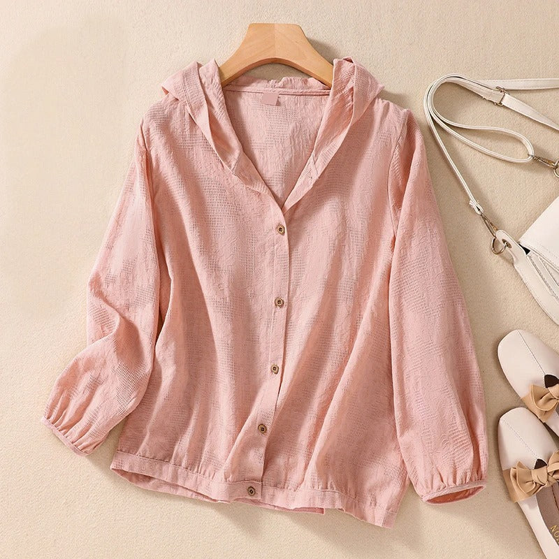 VERA LINEN HOODIE