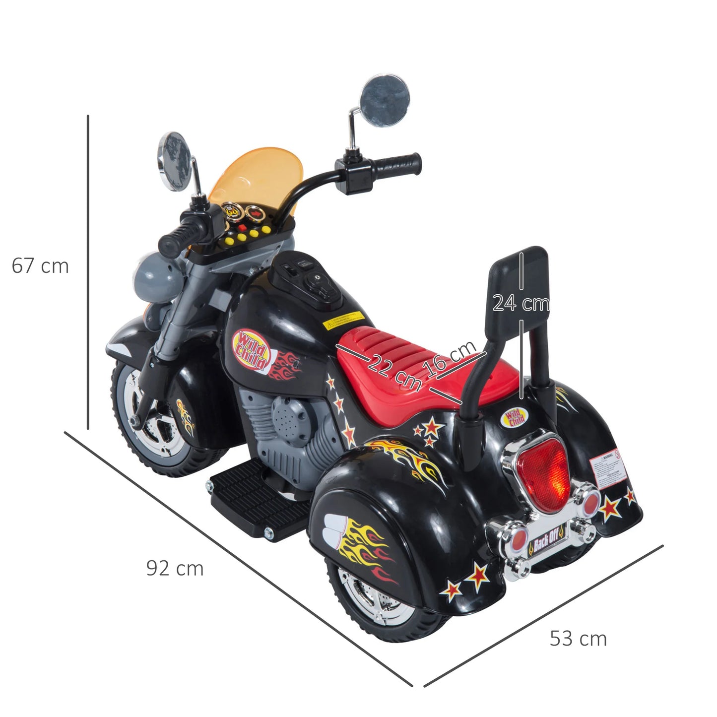 MotoCruze 6V Kids Ride-On Motorbike