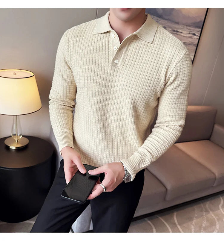 Men's business casual premium polo.