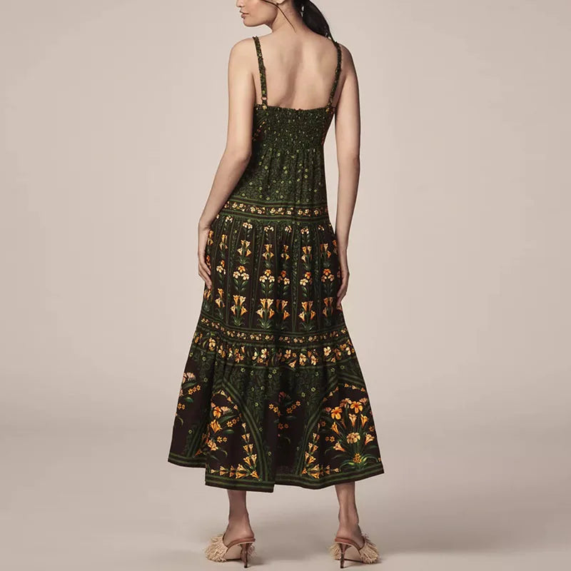 SOPHIE BOHO PLEATED DRESS