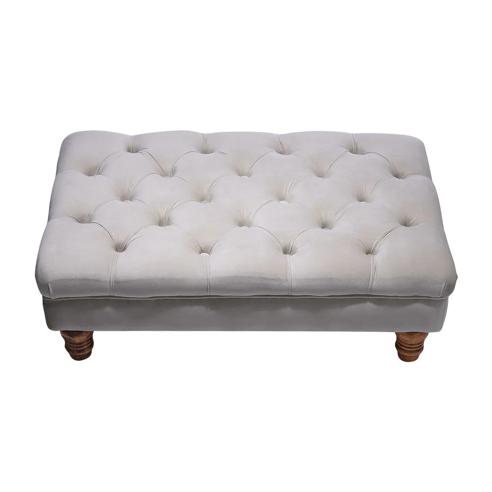 Multifunctional Velvet Ease Lounge Footstool