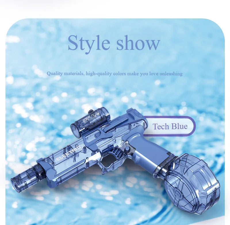 BlazeShot Electric Water Gun – Ice Blast Edition
