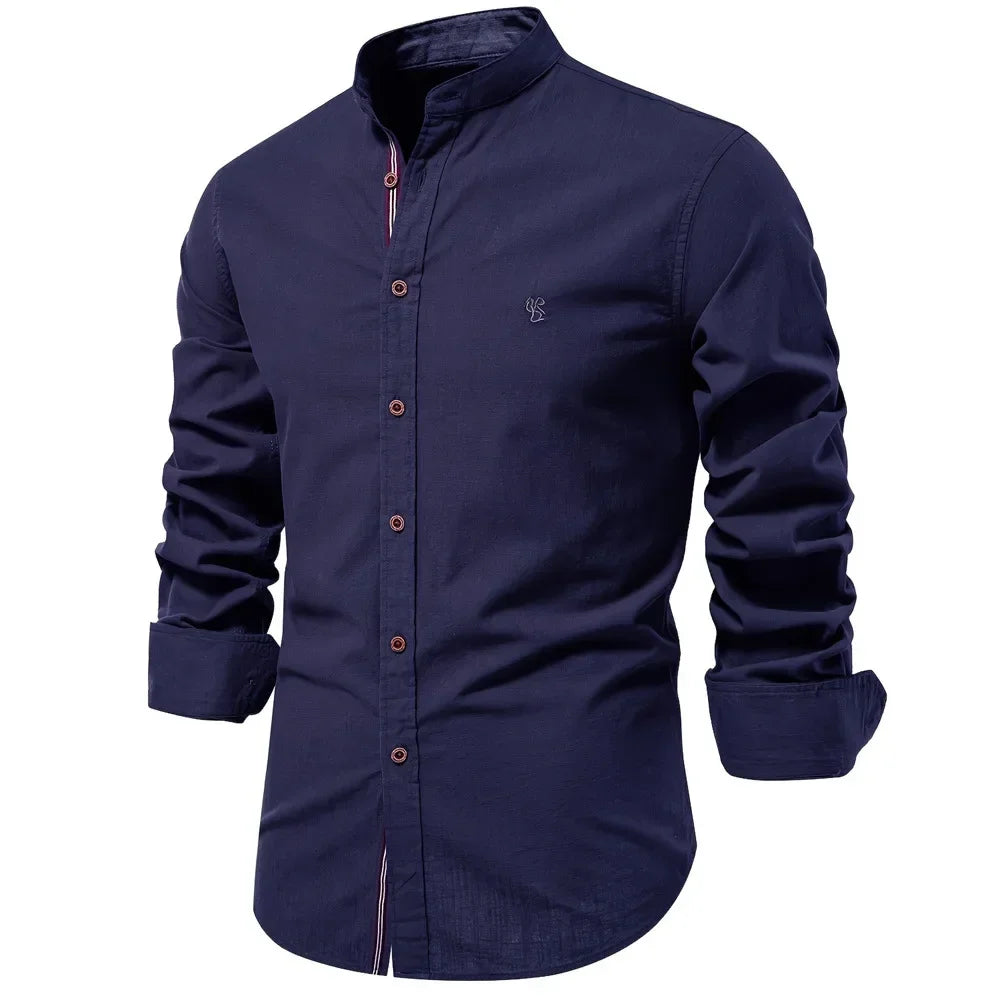 THE MAYFAIR LINEN BLEND SHIRT