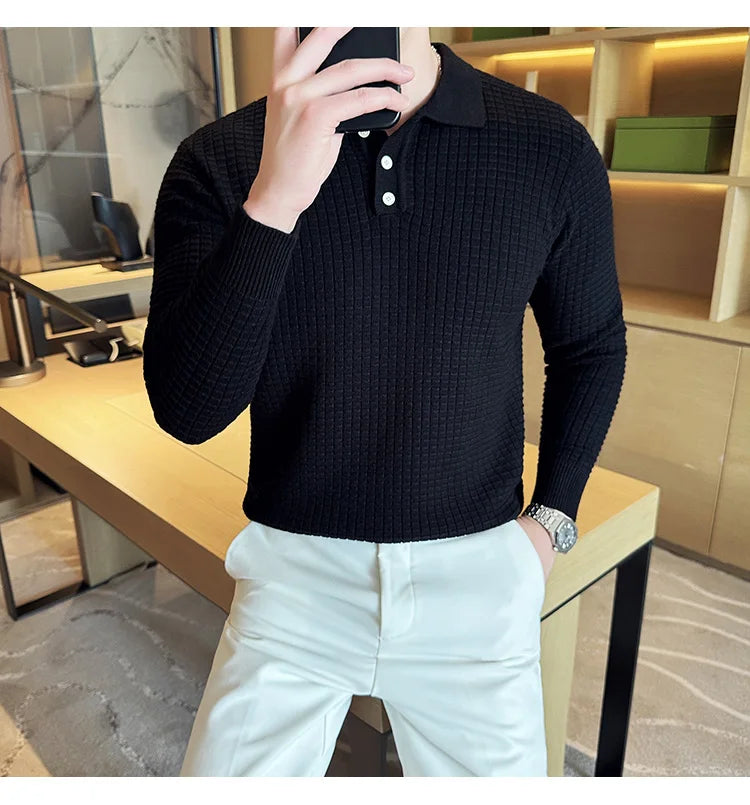 Men's business casual premium polo.