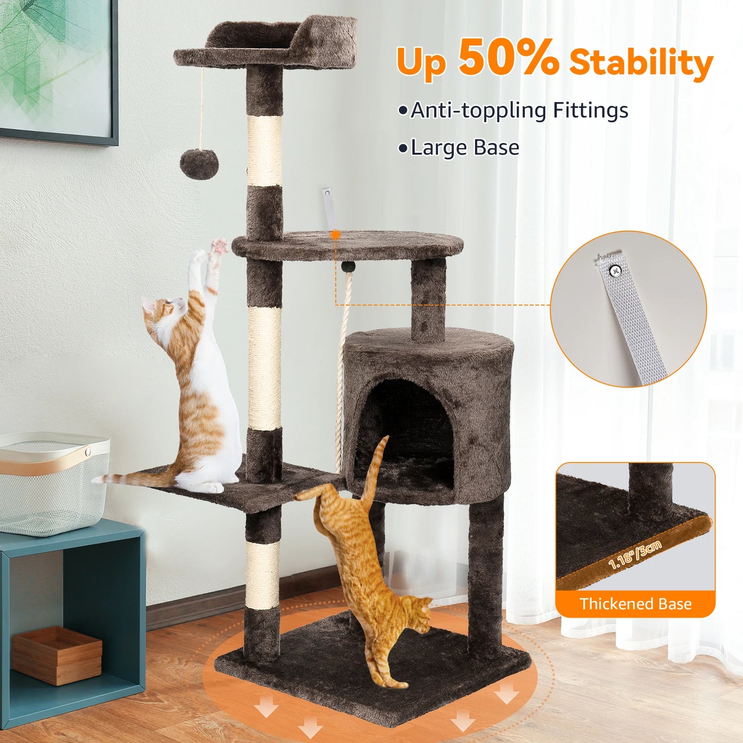 ClimbNest Multi-Level Cat Tower
