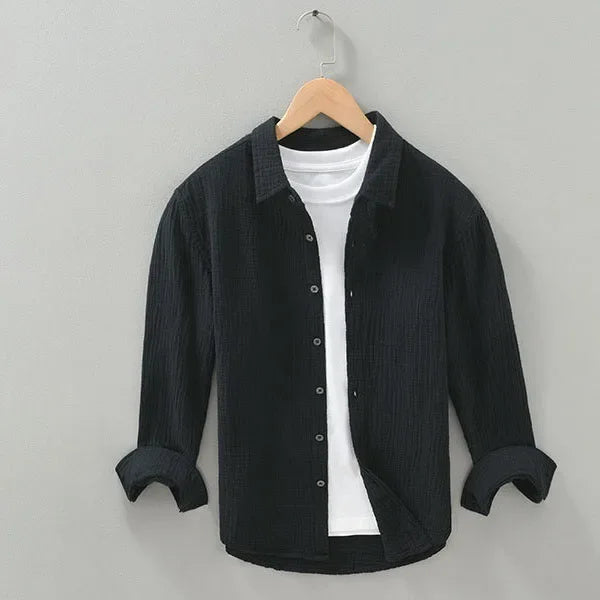 HENRY GAUZE COTTON SHIRT