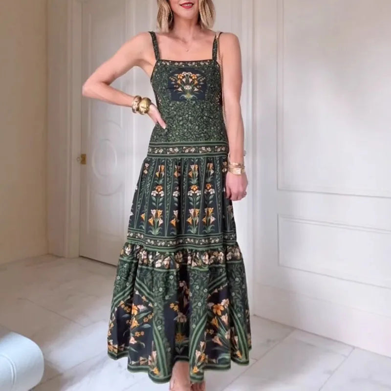 SOPHIE BOHO PLEATED DRESS