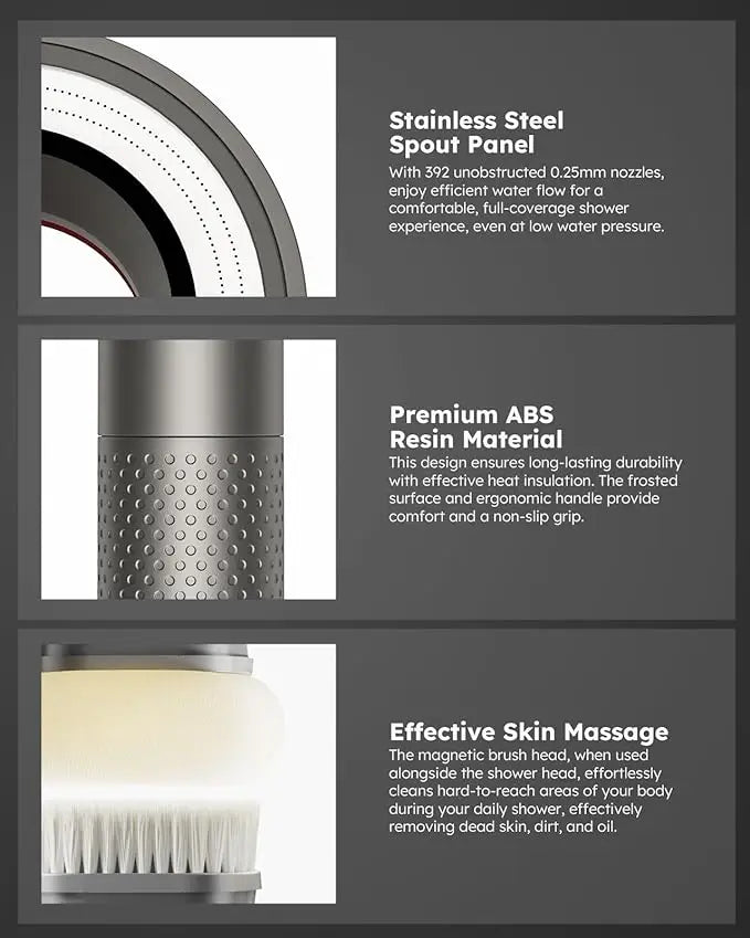 GRACE’S FILTERED RAIN SHOWER HEAD