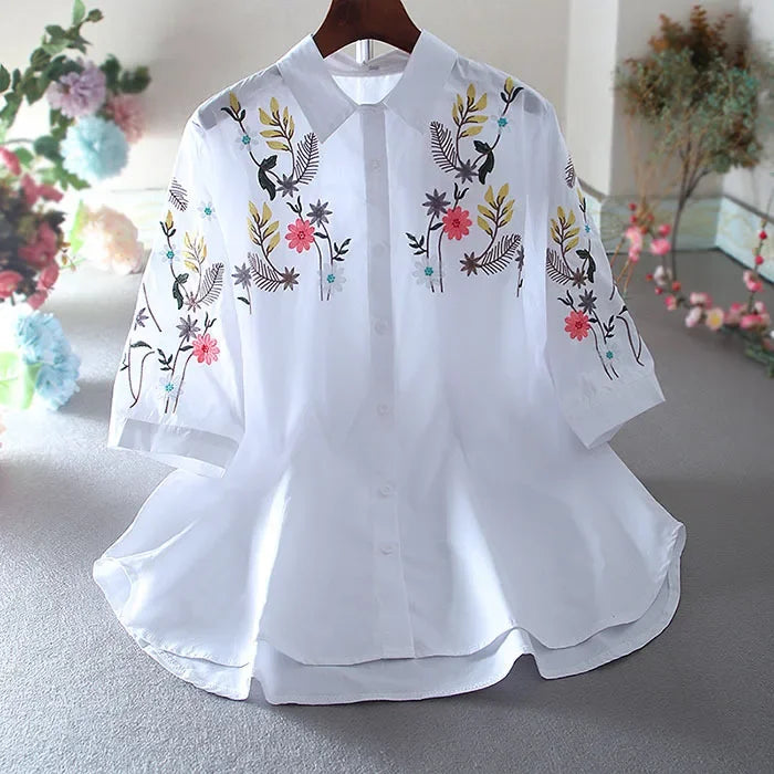 DANIELLE LINEN BLOUSE