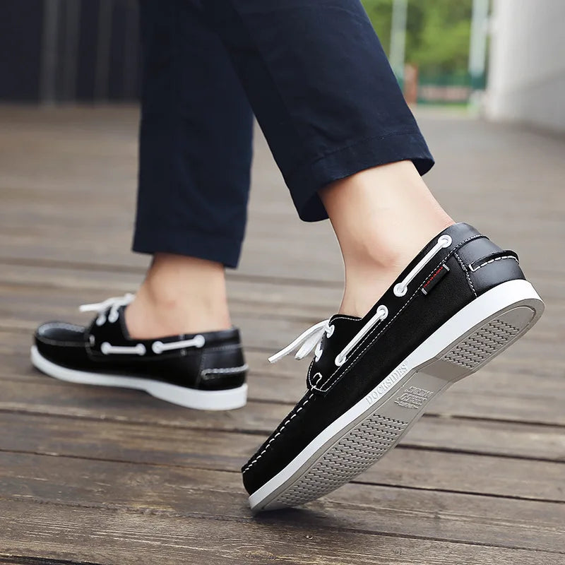 OLIVER LEATHER MOCCASIN SNEAKERS