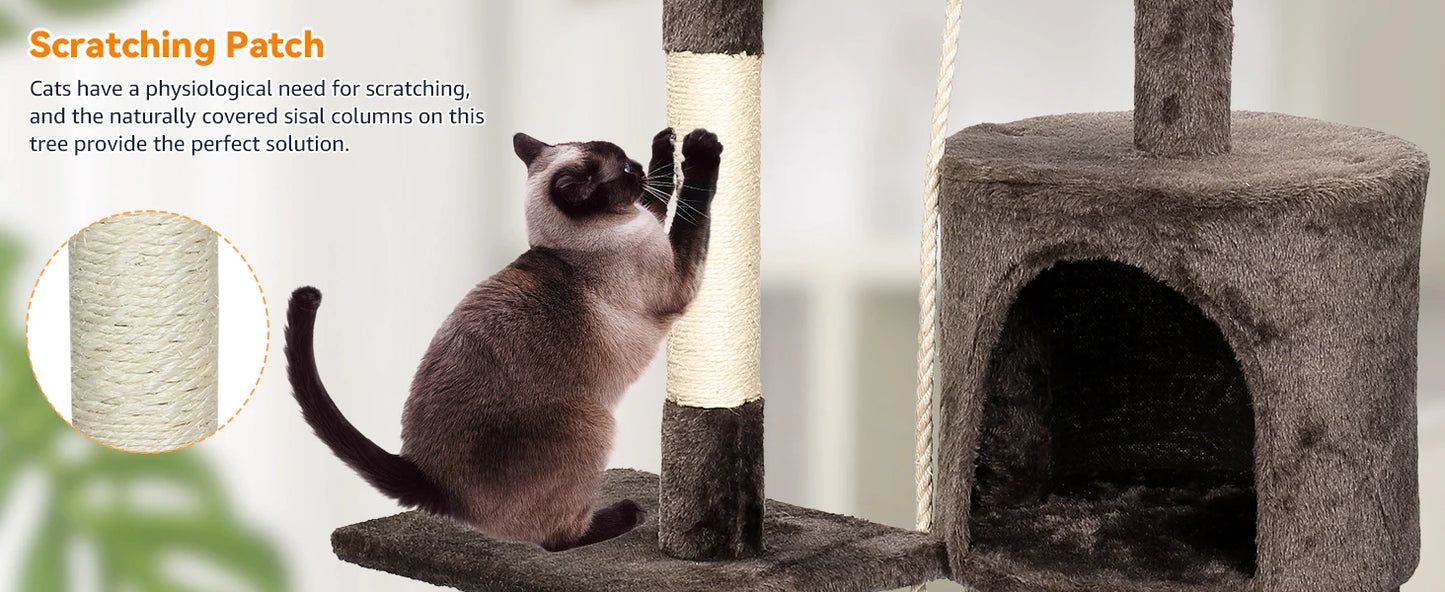 ClimbNest Multi-Level Cat Tower