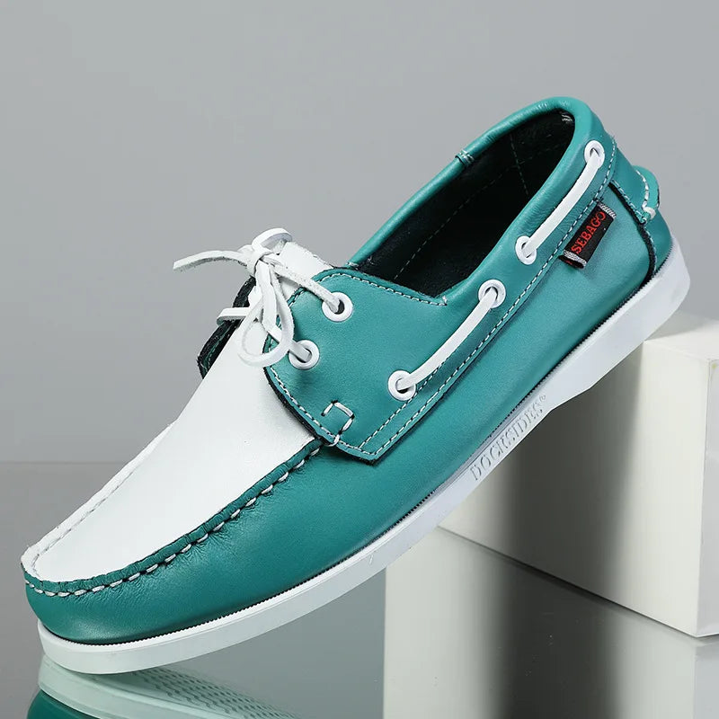 OLIVER LEATHER MOCCASIN SNEAKERS