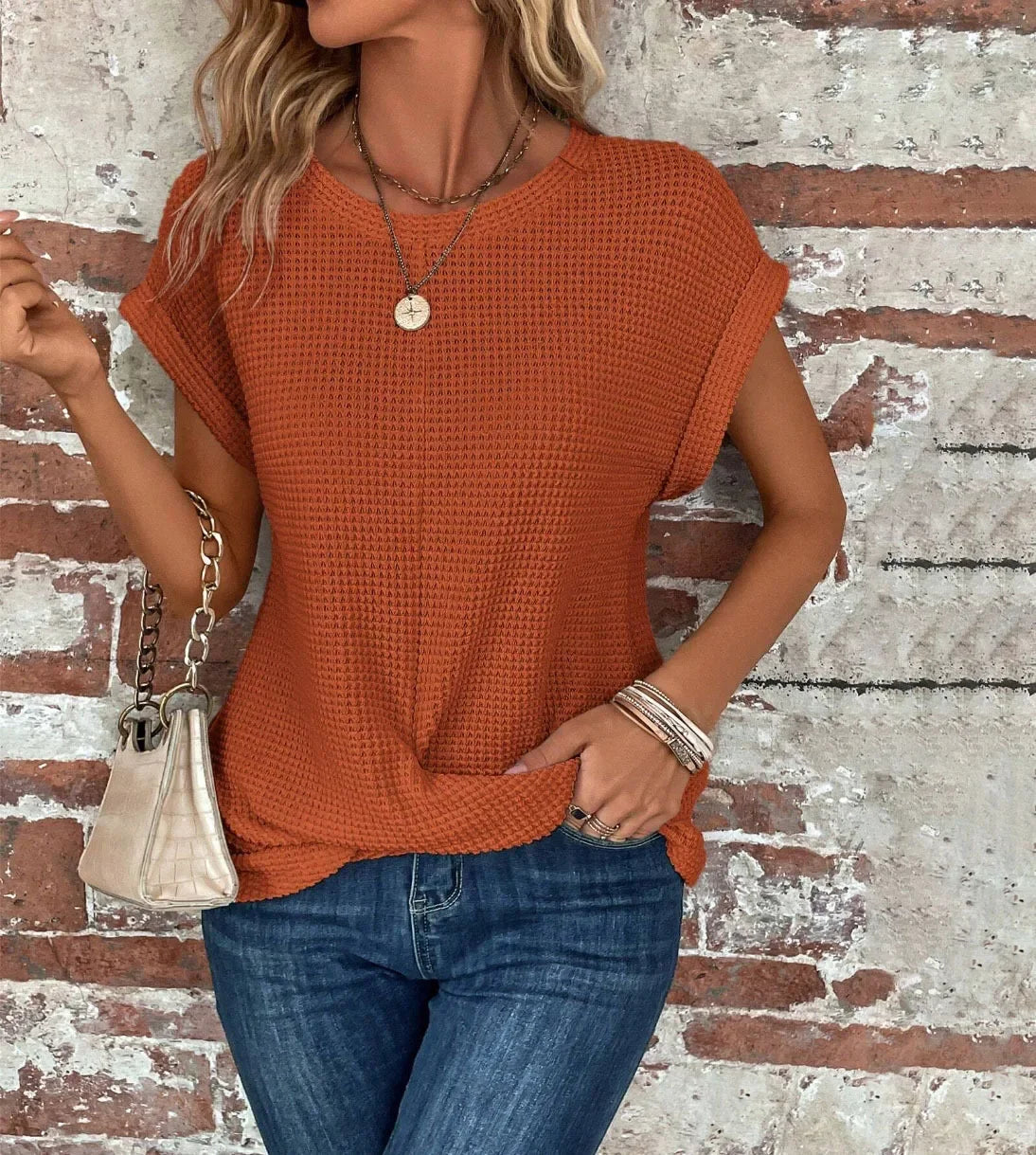 FREYA SOLID SHORT SLEEVE TEE
