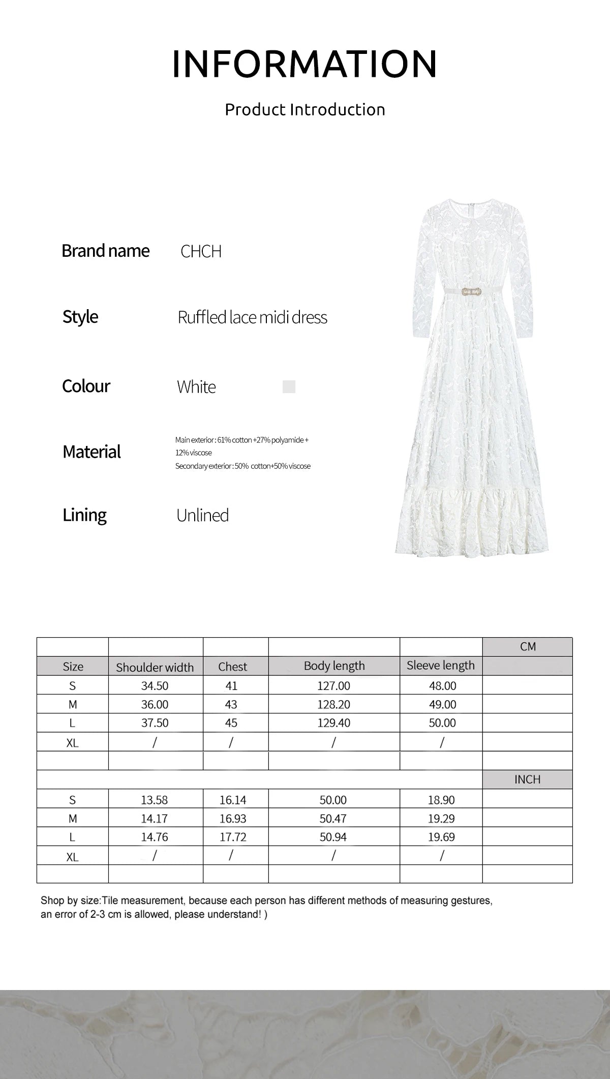 EMMA LACE A-LINE DRESS