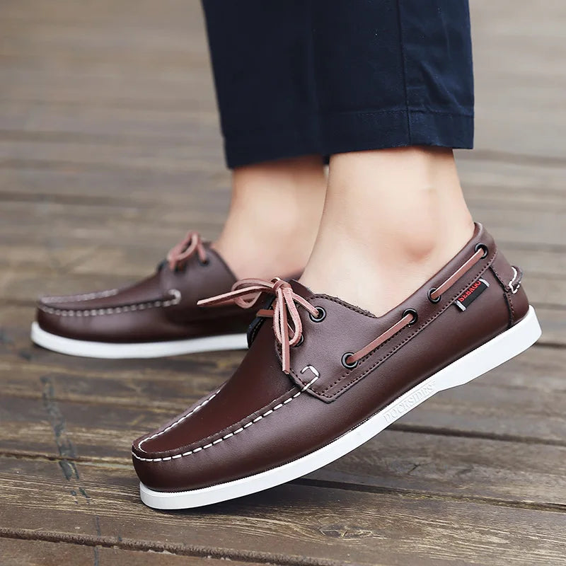 OLIVER LEATHER MOCCASIN SNEAKERS