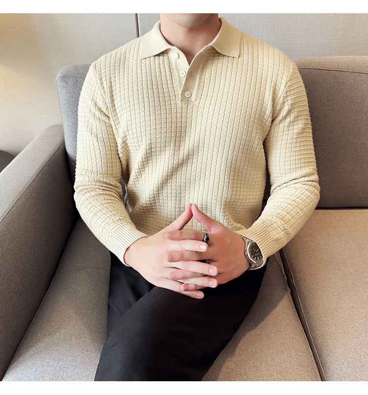 Men's business casual premium polo.