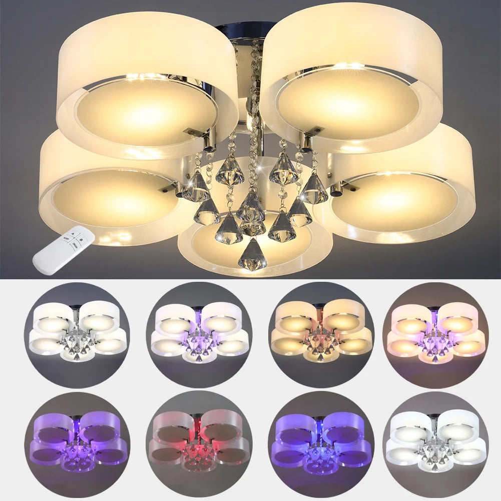 LED Crystal Ceiling Light Chandelier Lamp