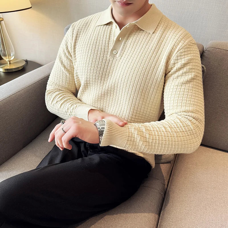 Men's business casual premium polo.