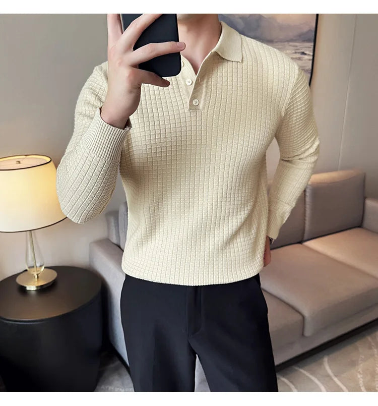 Men's business casual premium polo.