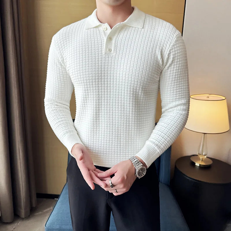 Men's business casual premium polo.