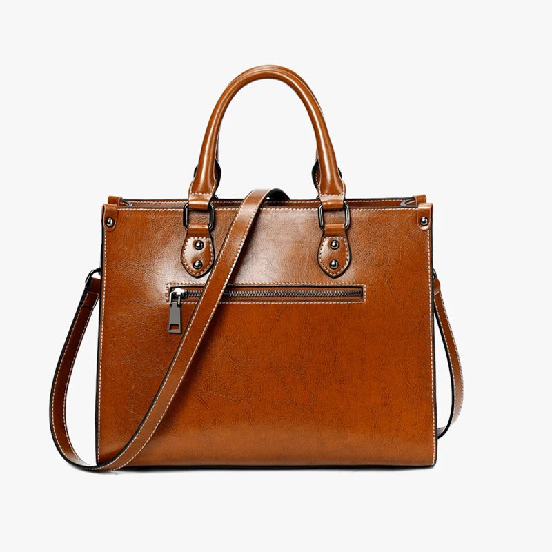ELEGANT VINTAGE LEATHER SHOULDER BAG