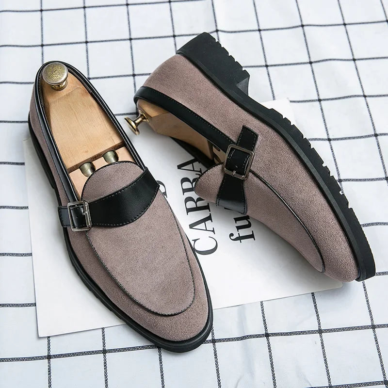 Theo Crest Leather Loafers