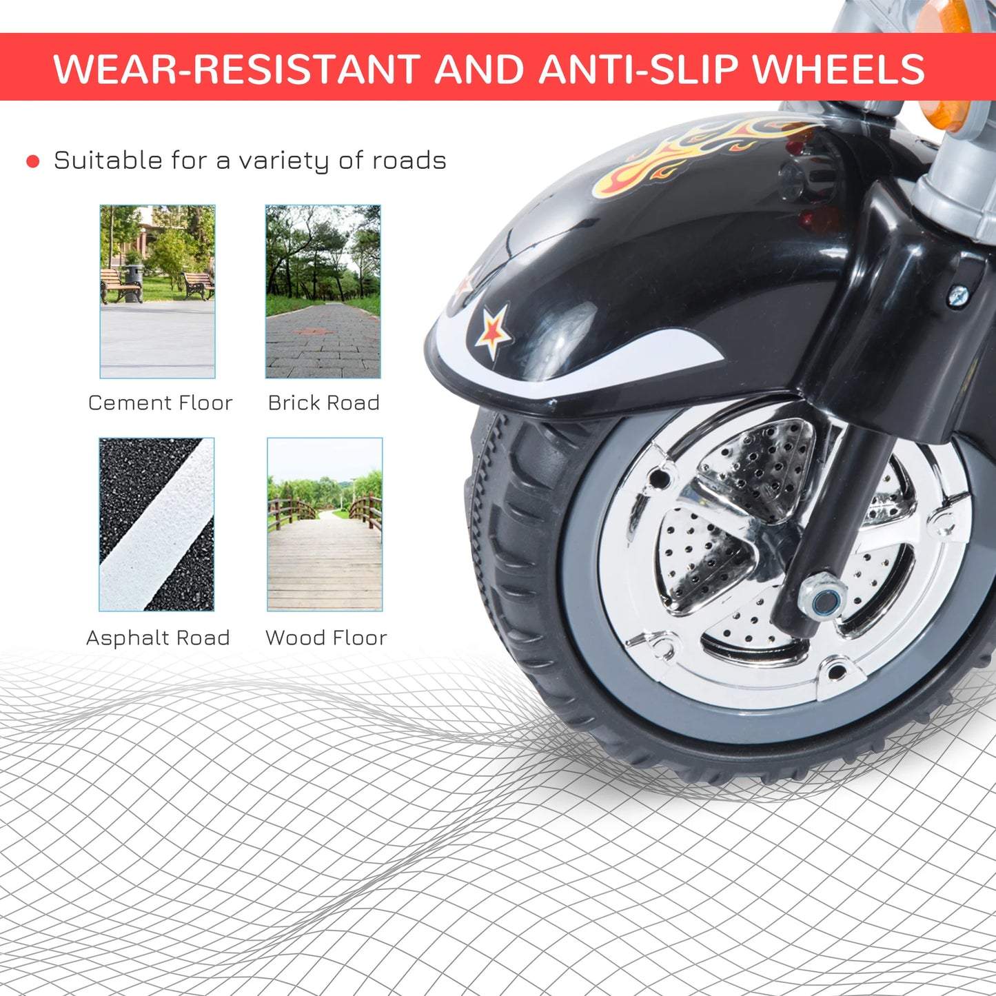 MotoCruze 6V Kids Ride-On Motorbike