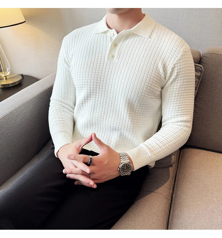 Men's business casual premium polo.