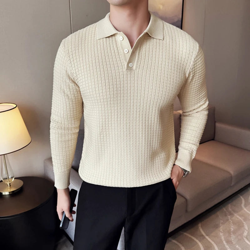 Men's business casual premium polo.
