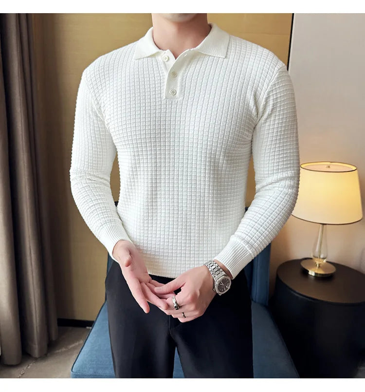 Men's business casual premium polo.