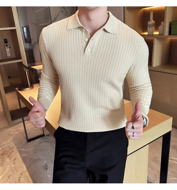 Men's business casual premium polo.