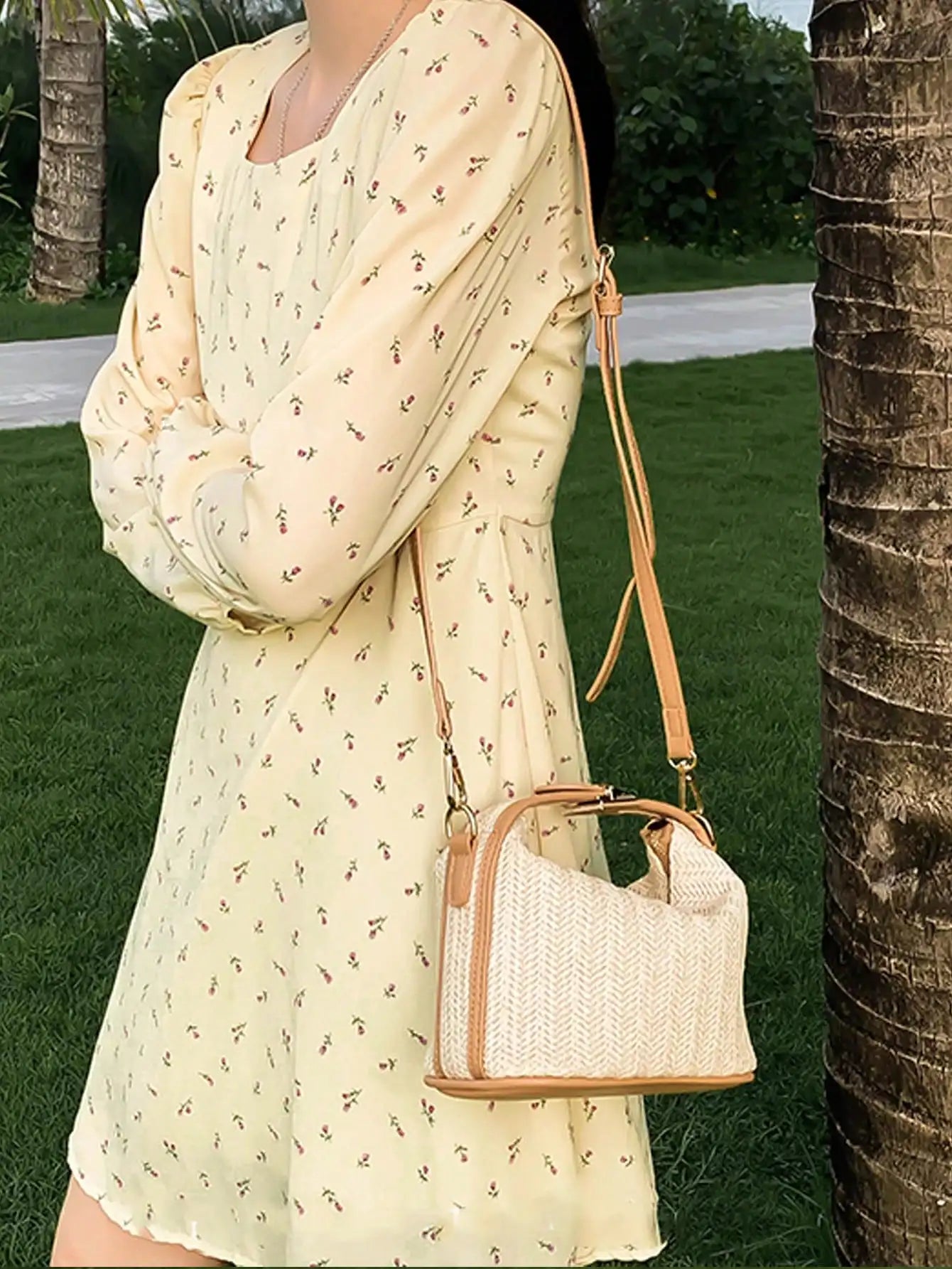 Amelie Woven Mini Satchel