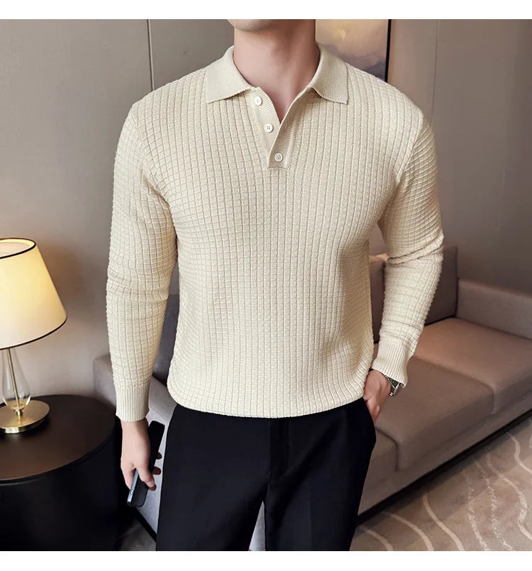 Men's business casual premium polo.