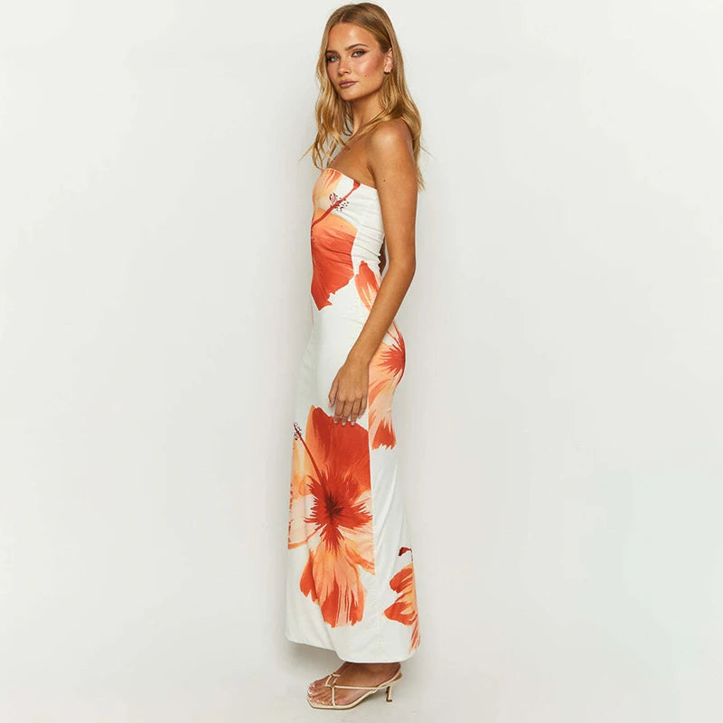 BELLA’S STRAPLESS BLOOM MAXI