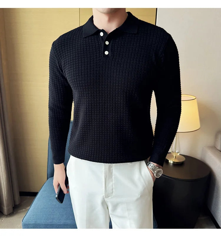 Men's business casual premium polo.