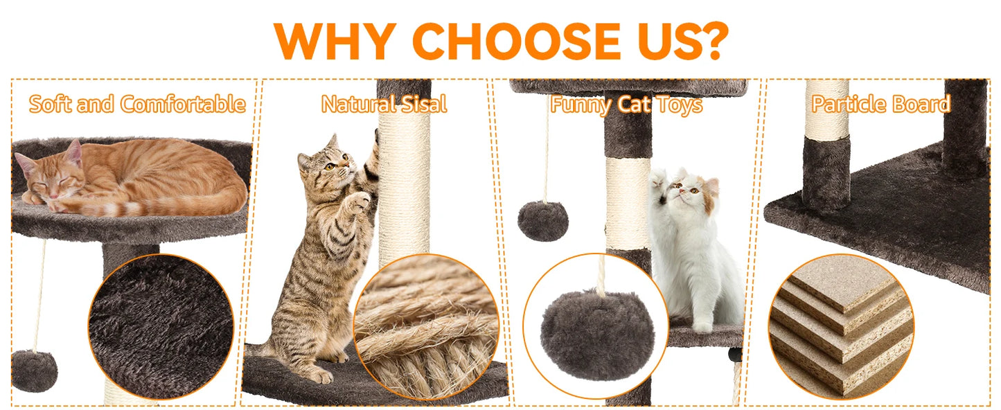 ClimbNest Multi-Level Cat Tower