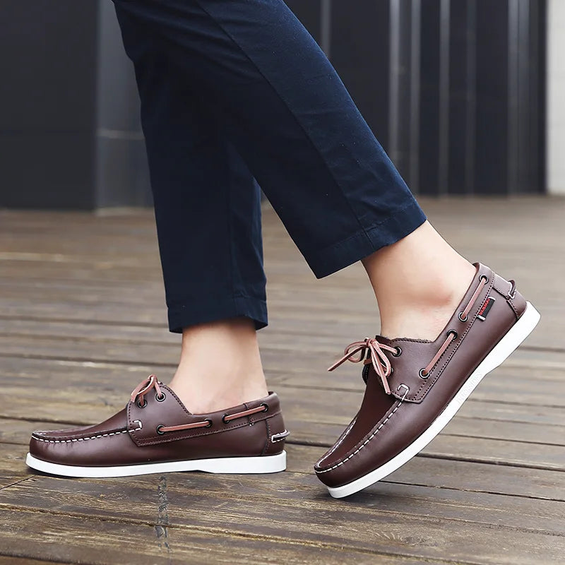 OLIVER LEATHER MOCCASIN SNEAKERS