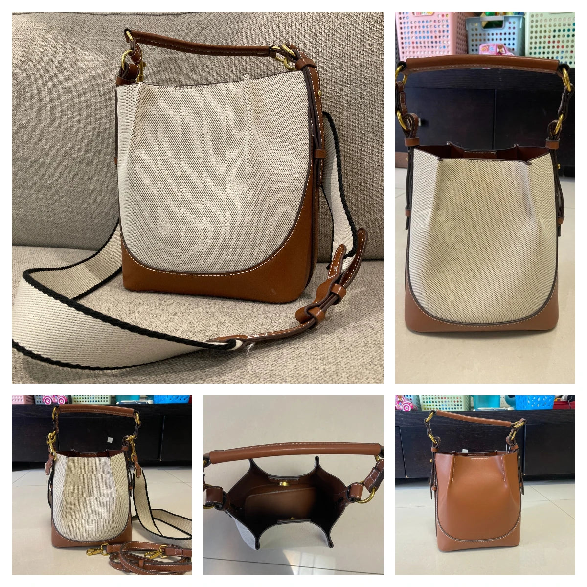 LuxeCanvas Bucket Bag