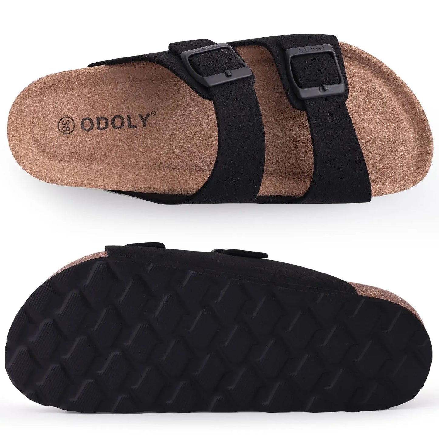 Kidmi Women’s Suede Buckle Sandals