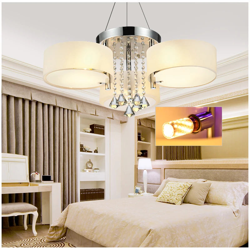 LumaBloom Crystal Ceiling Light