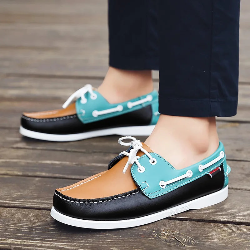 OLIVER LEATHER MOCCASIN SNEAKERS