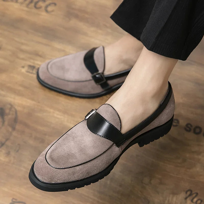 Theo Crest Leather Loafers