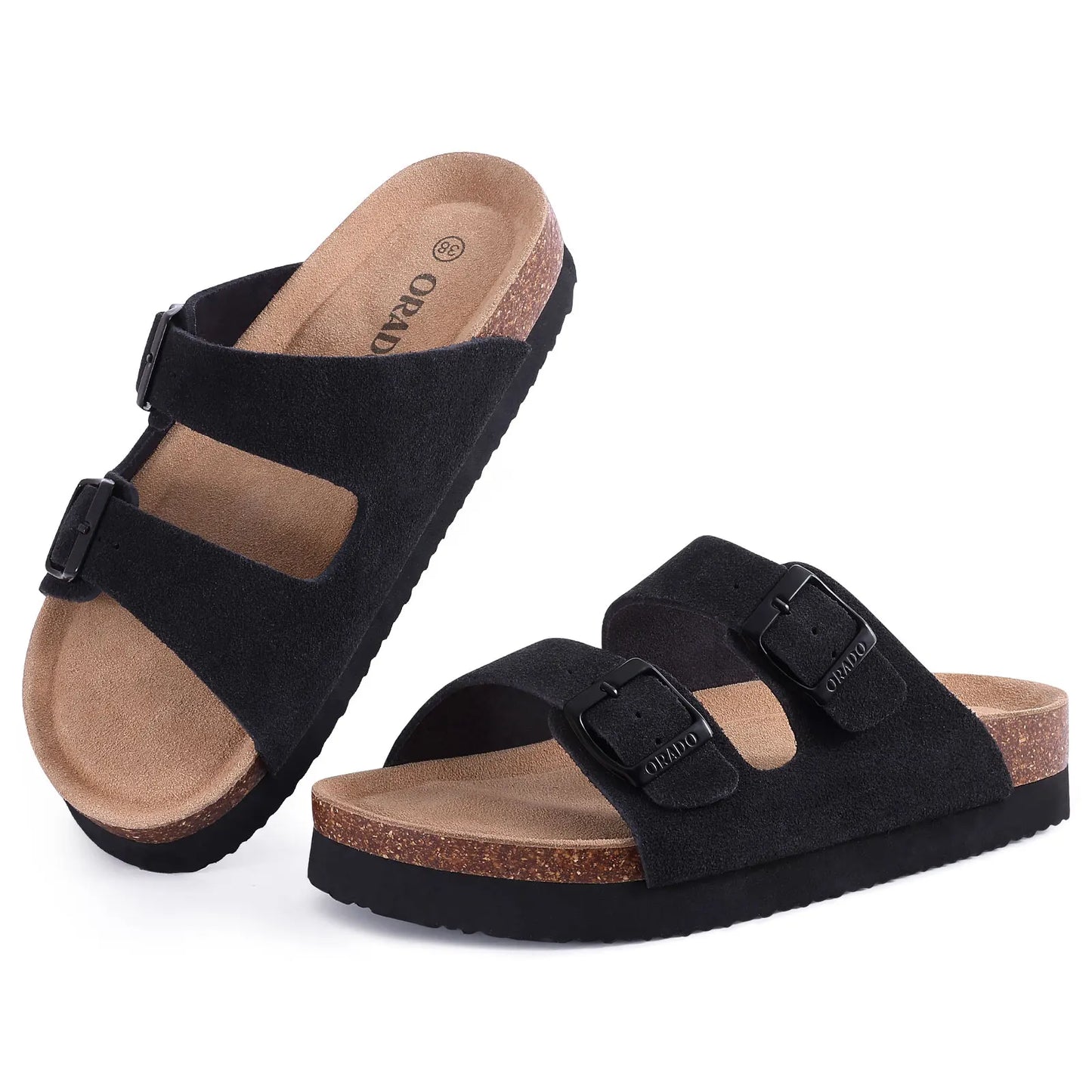 Kidmi Women’s Suede Buckle Sandals